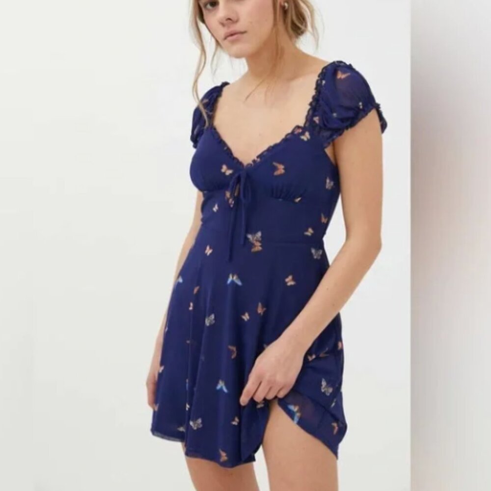 Urban Outfitters Audrey Mesh Mini Dress